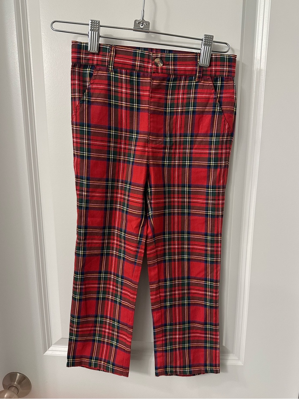 NWOT Edgehill Collection Red Plaid Chinos